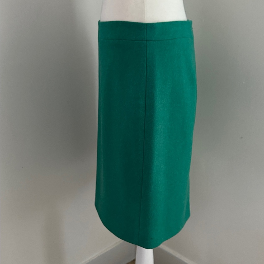 J. Crew Classic Jade Green Pencil Skirt sz 6 - Picture 3 of 6